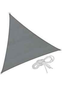 TecTake Toldo de polietileno con forma de vela, gris - 400 x 400 x 400 cm - 403890
