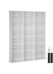 TecTake Estantería Stevie 105,5x19x136,5cm - blanco mate - 403618