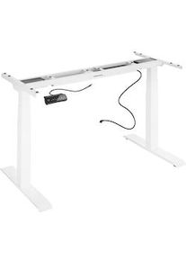 TecTake Telaio per scrivania Denis 110-190 x 68 x 58-123 cm - bianco - 402998