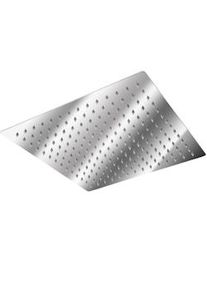TecTake Alcachofa de ducha con efecto lluvia de acero inoxidable cuadrada - 30 x 30 cm - 401600