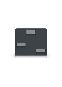 Pickawood Buffet noir sur mesure Mélaminé premium