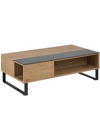 Concept-usine - Table basse plateau relevable bois ela - wood