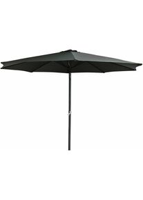 Spetebo Parapluie de maison de campagne en aluminium ø 3m - Couleur : Anthracite