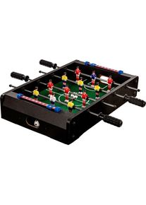 GAMES PLANET Mini-football de table Dundee, dimensions : 51 x 31 x 8 cm, poids : 2,6 kg, 4 barres de jeu, 2 balles incluses - noir