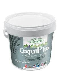 Ferme De Beaumont - CoquiPlus 1,25 kg Coquilles d'huîtres concassées 35% de calcium, minéraux volailles