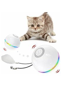 Jouets pour chats pour chats d'intérieur, balle interactive pour chat avec lumière LED Jouets pour chats