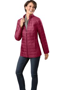 Damska Prešívaná bunda, ľahko vatovaná bordová veľkosť 56