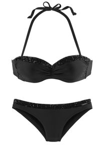 Bruno Banani, Damer, Bikini, Sort / Sølv, Størrelse 34