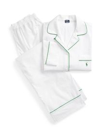Polo Ralph Lauren Pyjama ' Madison PJ Set - Summer Soft Seersucker ' Femme blanc taille L