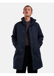 Fred Perry Funnel Neck Parka - Navy Blue