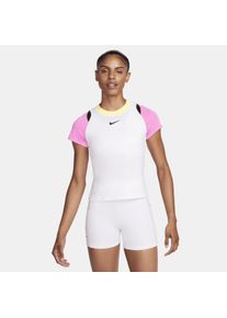 Haut de tennis à manches courtes Dri-FIT NikeCourt Advantage pour femme - Blanc
