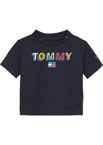Tommy Hilfiger Kurzarmshirt »Baby Fun Logo Tee S/S« schwarz, Größe 68, Body von Tommy Hilfiger für Babys