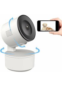 Caméra ip Intelligente 3MP pour bébé, Maison, Animal Domestique, Chien, Chat, caméra de sécurité intérieure - white