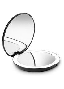 Rhafayre - Mini miroir de poche led, Pliable Portable avec de Maquillage LéGer à led, Miroir Cosmétique de Voyage, Grossissement 1X / 10X pour