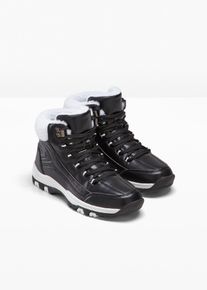 bonprix Női Fűzős magas szárú cipő, fekete, 43