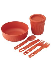 Sea To Summit Passage Dinnerware Set 1 Person (6 Piece) Set of dishes red