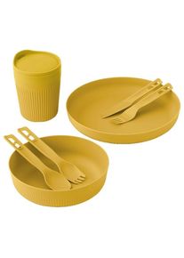 Sea To Summit Passage Dinnerware Set 1 Person (7 Piece) Set of dishes yellow