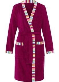 Damer Badrock med kontrastpasspoaler, frott&eacute; malva Gr&ouml;&szlig;e 36/38