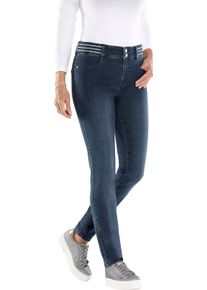 Dames Jeans met versierde band blue-stonewashed Maat 28