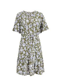 WE Fashion Kleid Damen grün Größe 34