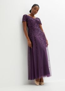 Abito con paillettes, viola, Taglia 44, bonprix