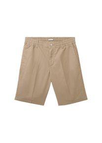Tom Tailor Denim Herren Regular Shorts, braun, Uni, Gr. XXL, leinen