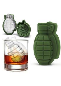 maskworld Hand grenade silicone mould for ice cubes and for baking 9 cm