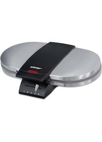 Cloer 1329 gofrera 1200 W Negro, Acero inoxidable