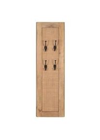 SIT-MÖBEL SIT Möbel Panel de armario | mango con ratán | serie CANE | ancho 35 x fondo 8 x alto 110 cm | natural