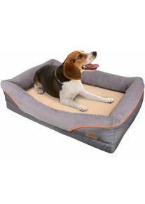 BingoPaw Panier Chien Taille m 70x40x25cm avec Bord Rembouré Lit pour Grand Chien Chat Lavable en Laine Douce Canapé Surround