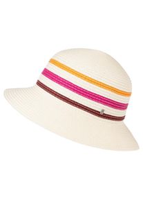 Roeckl Dames Hoed 'Fuerteventura' donkergeel / pink / bordeaux / natuurwit 55-60