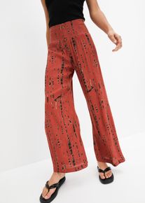 Palazzo broek van soepele viscose - rood - maat 44 - viscose - bonprix