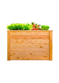 Tchibo - Hochbeet - 100x65x66cm - naturfarben - Holz / Polyethylen