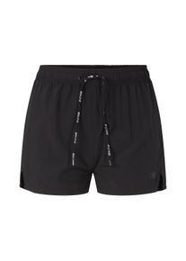 Tom Tailor Damen Atmungsaktive Shorts mit Kordelzug, schwarz, Gr. M,