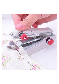 Fortuneville - Machine à coudre portable Mini manuel pratique couture outils sans fil point coudre vêtements tissu Machine à coudre électrique
