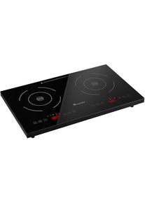 TecTake Table de cuisson à induction double 3500 w - plaque chauffante, plaque de cuisson portable, plaque à induction - noir
