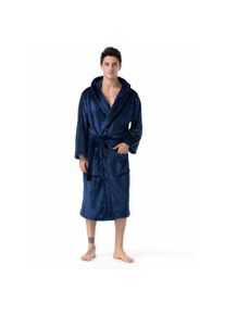Peignoirs d'intérieur à capuche pour hommes et femmes - Peignoirs à capuche - Robes de sauna - Peignoirs pour adultes - Marine xxl - Lablanc