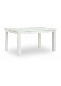 Decoration D ’ Autrefois - Table à Manger Bois Blanc 180x100x77cm - Blanc