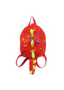 Kids Cartoon Backpack Rucksack with Anti-Lost Strap Preschool Bag for Boys Girls, Red