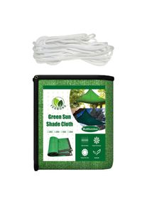 Encrypted Shade Outdoor Shade Net Anti-UV Sun Shade Net, 3*4m / Green