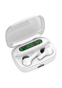 R3 True Wireless Earbuds Bluetooth Headphones for iOS Android, White