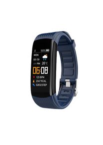C5S Smart Bracelet Sports Pedometer Heart Rate Blood Pressure Smart Watch, Blue