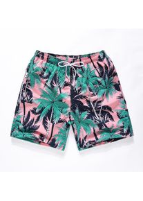 Men's Summer Quick Dry Funny Printing Beach Pants, Style 1 / L