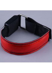 LED Armbands Flashing Reflective Safety Armband Light-up Glow Sports LED Bracelet, Red