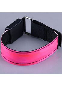 LED Armbands Flashing Reflective Safety Armband Light-up Glow Sports LED Bracelet, Pink
