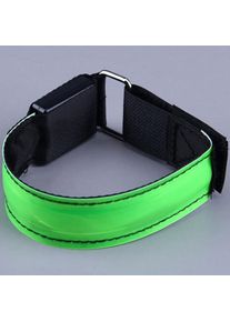 LED Armbands Flashing Reflective Safety Armband Light-up Glow Sports LED Bracelet, Green
