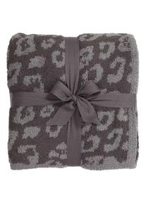 Winter Warm Soft Microfiber Fluffy Leopard Print Blanket, 70*59cm / Coffee+Khaki