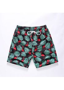 Men's Summer Quick Dry Funny Printing Beach Pants, Style 4 / M