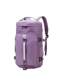Unisex Waterproof Large Capacity 3-in-1 Travel Sports Bag, Purple