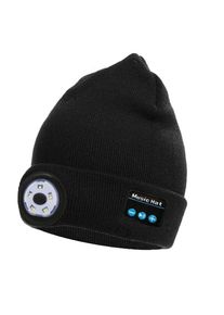 5.0 Wireless Knitted Music Bluetooth Hat with LED Light, Black